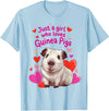 Loves Guinea Pigs Cute By TEERA Funny Just a Girl Who Loves Guinea Pigs Cute Pet Gifts T-Shirt - Baby Blue