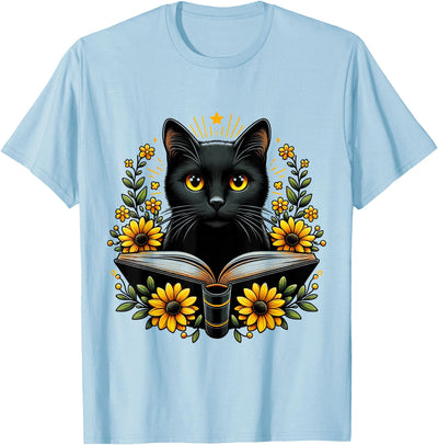 Women Book Lover Cute Cat And Book BY TEERA Cat For Women Book Lover Cute Cat And Book T-Shirt