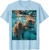 Funny Graphic Capybara Gift Ideas Funny Graphic Capybara T-Shirt - Baby Blue