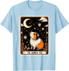 The Guinea Pig Tarot Card Women Men Kids Stars with Moon T-Shirt - Baby Blue