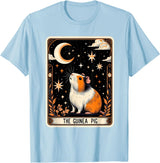 The Guinea Pig Tarot Card Women Men Kids Stars with Moon T-Shirt - Baby Blue