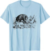 Boar hunting Wild Boar Hunter Pig Hog Hunting T-Shirt - Baby Blue