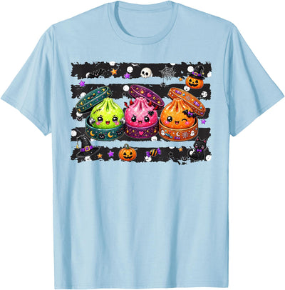 Cute Kawaii Dumpling Outfit for Kids Cute Halloween Dumpling Kawaii Spooky Food T-Shirt