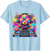 Magical and Funny Music lover Gifts DJ Teddy Bear Disco Hip Hop T-Shirt - Baby Blue