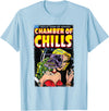 Velleity Studios Horror Comic Book Cover Chamber of Chills 19 T-Shirt - Baby Blue