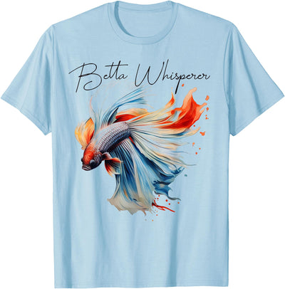 Red Betta Fish Lovers Siamese Red Betta Whisperer T-Shirt