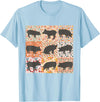 Floral Bobo Small Town Girl Animal Lover Pig Mom Pig Lover Show Mom Farm Life Farmer Floral Boho Pig T-Shirt - Baby Blue