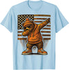 Vintage Dabbing Bear Retro Humor Gift Co Vintage Dabbing Bear Funny Retro Graphic T-Shirt - Baby Blue