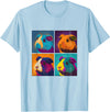 In Fi Guinea Pig Guinea Pig Pop Art Design Illustration Colorful Animal Women T-Shirt - Baby Blue