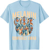 Funny Cowgirl Women Melanin Cow Girl Outfit Cowgirl for Women African Tee Melanin Cow Girl Outfit T-Shirt - Baby Blue