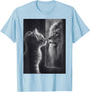 SH-Star Cat Lion Mirror Reflection Art Gifts Animal Face Ni T-Shirt - Baby Blue