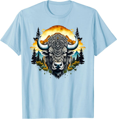 Cow Outdoor Buffalo Nature Bison Outdoors T-Shirt