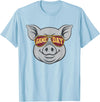 Game Day Pig Tee-TShirt Gifts Game Day Pig T-Shirt - Baby Blue