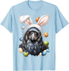 Crow Raven Easter Rabbit Eggs Bunny Ears T-Shirt in Baby Blue