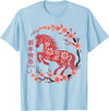 Chinese New Year Clothing Year Of The Horse 2026 Lunar New Year Chinese New Year 2026 Year of The Horse T-Shirt - Baby Blue