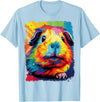 PopArt Pet Animal Prints A Guinea Pig T-Shirt - Baby Blue
