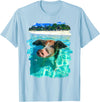 Abab Pig Caribbean Bahamas Beach Summer Vacation The Bahamas Swimming Pig Caribbean Beach Trips Summer Vibes T-Shirt - Baby Blue