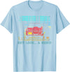 Funny Camping Lovers Gift Tee Hey Look A Menu Funny Bear Camping Retro Vintage Camper Car T-Shirt - Baby Blue