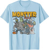 Monster Mash Vintage Ghost Halloween Funny T-Shirt - Baby Blue