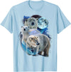 Polar Bears Art Vibes 3 Moon Polar Bears Funny Fur Marine Mammals Bear Art Humor T-Shirt - Baby Blue