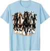Funny Horse Riding lover Horses Riding Cute Horse Lover T-Shirt - Baby Blue