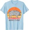 Pig Lover ApparelGIFTCo. Vintage Just A Girl Who Loves Kunekune Pig T-Shirt - Baby Blue