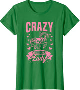 Carnival Carousel Horse Quote Crazy Carousel Lady Quote for a Carousel Horse Lady T-Shirt - Kelly Green