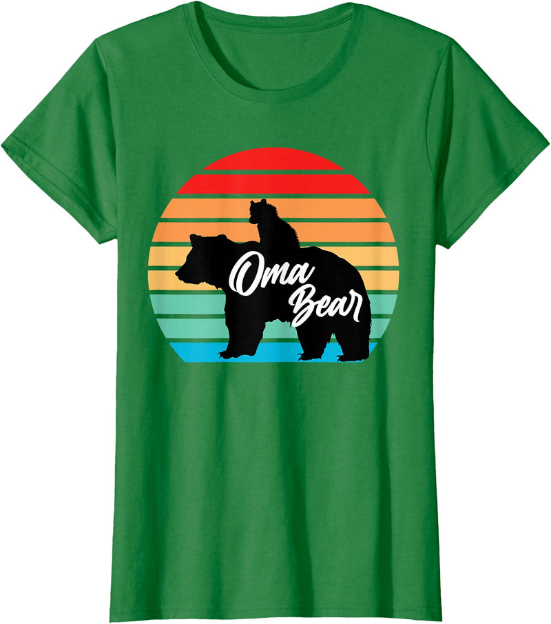 mother's day Gifts oma bear grandma bear T-Shirt - Kelly Green
