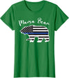 TourisTeez for Mama Bear Women Police Flag Womens MAMA BEAR | Police Flag Womens Police Mom Gift T-Shirt - Kelly Green