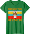 Best Bunny Mom Ever Leopard Print Rabbit Bandana T-Shirt in Kelly Green