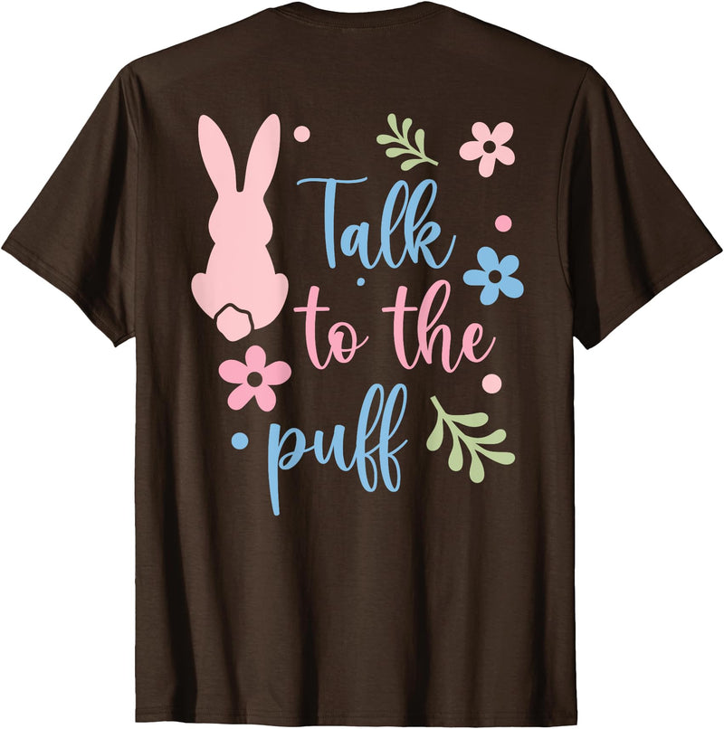 Cute Rabbit Lover Bunny Graphic T-Shirt (Brown) in Brown