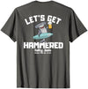 SALTY JOES Salty Joe's - Let's Get Hammered Lightweight, Graphic T-Shirt - size chart