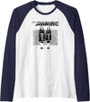 The Shining Twins Maze Raglan Baseball Tee - Navy Blue/White