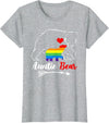 Funny Bear Family Gay LGBT Pride HBL LGBT Auntie Bear Aunt Gay Pride Proud Mom Mother's Day T-Shirt - Heather Grey
