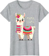 Magical and Funny Llama lover Gifts Mama Llama Mother's Day Birthday Party Mom Alpaca Llama T-Shirt - Heather Grey