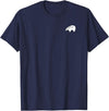 P&L Originals Zuni Bear pocket-style tee shirt emblem T-Shirt - Navy Blue