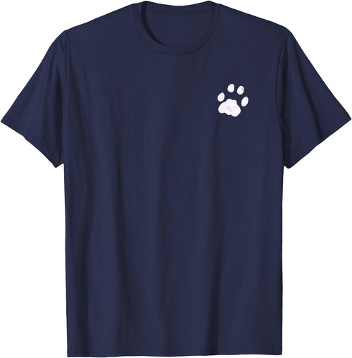 P&L Originals Cat paw print. Pocket style emblem. T-Shirt - Navy Blue