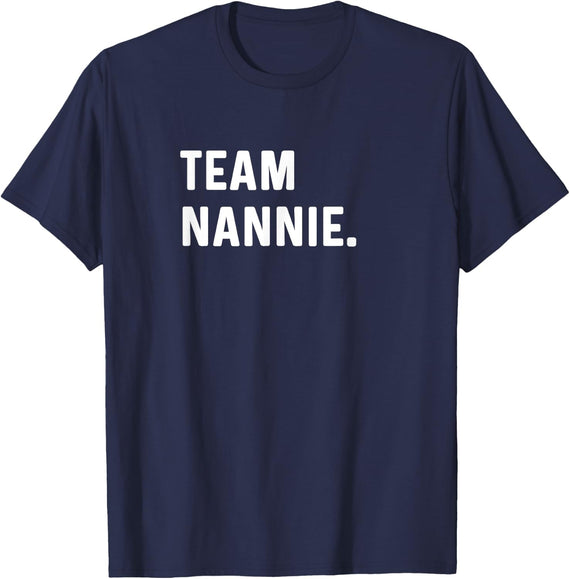 Team Nannie - Name T-Shirt - Navy Blue