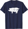 LGBTQIA+ Power Design Nasty Hungry Dirty Pig Design - Fun Gay Pig Pride - LGBTQIA+ T-Shirt - Navy Blue