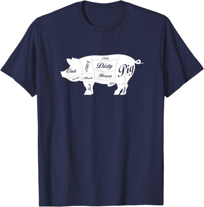 Nasty Hungry Dirty Pig Design - Fun Gay Pig Pride - LGBTQIA+ T-Shirt