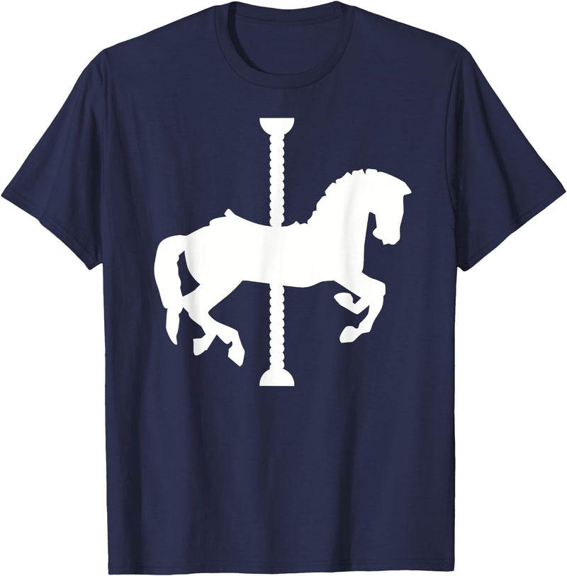 Carousel horse T-Shirt - Navy Blue