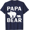 Papa & Mama Bear Outfit Papa Bear Polar Bear Kids T-Shirt - Navy Blue