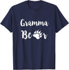 Bear Family Shirt Co Gramma Bear Claw Shirt Proud Grandma Gift - Navy Blue
