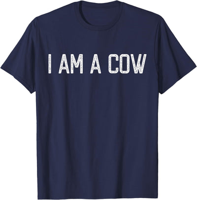 Cute Halloween Cow Theme Lover Halloween I Am a Cow Funny T-Shirt
