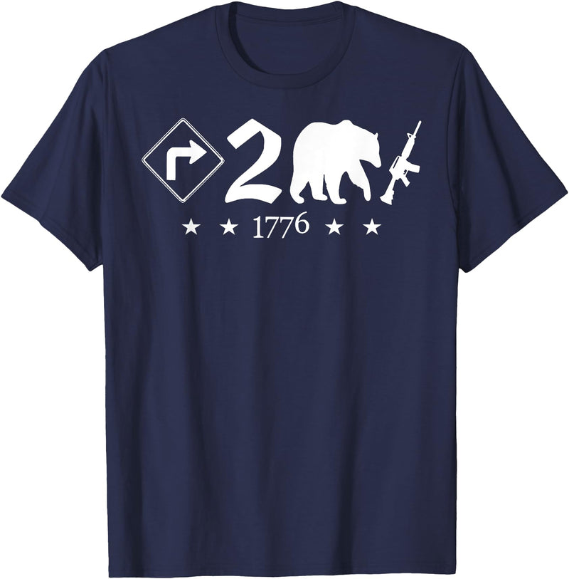 Right To Bear Arms Pro Gun & Patriotic Military Right To Bear Arms Pro Gun Funny Patriotic Military Women Men T-Shirt - Navy Blue