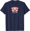 Funny Video Game Clothing Gifts for Gamers Going Ham - Funny Gamer and BBQ Chef Pig Gift T-Shirt - Navy Blue