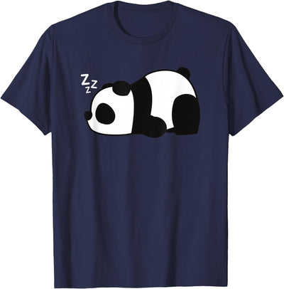 Funny Lazy Panda Bear Sleeping Grumpy Cute Animal Meme T-Shirt
