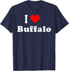 I Love Buffalo City NY Hometown Matching Classic T-Shirt - Navy Blue