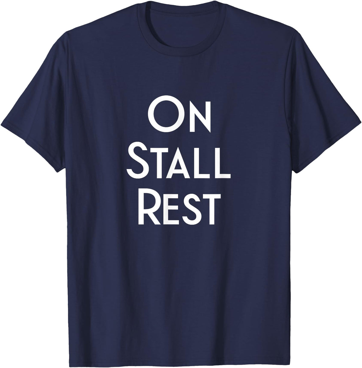 Get Well Horse Gifts for Equestrians & Horselovers Get Well Horse Gifts On Stall Rest T-Shirt - Navy Blue