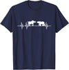 Day Trading Gifts Stocks Stock Trader Bull Bear Heartbeat Trading T-Shirt - Navy Blue